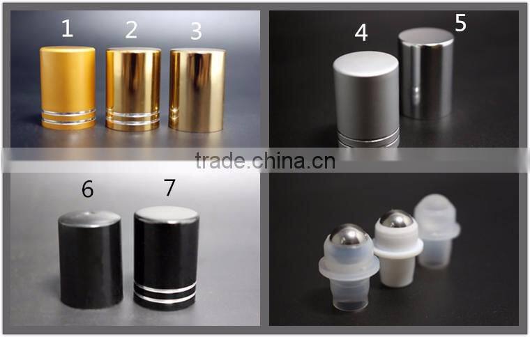 glass roll on bottles with 1/3 oz roll-on perfume bottle frosted glass