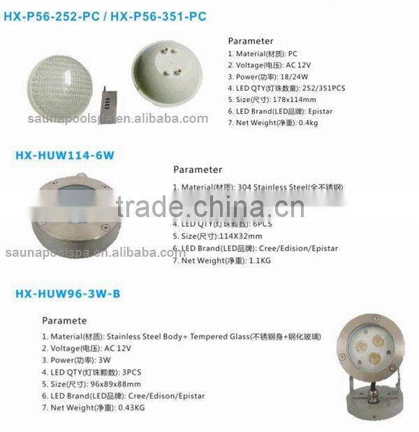 Stainless steel 316L# IP68 LED Swimming Pool Light