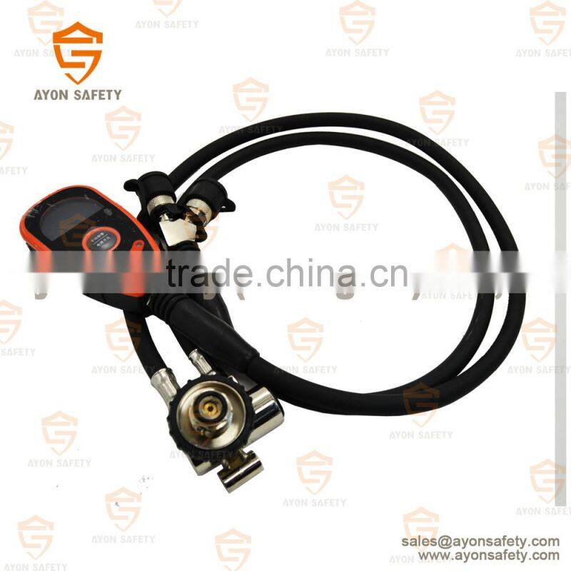 SCBA Digital pressure gauge with pressure reducer using together with communication mask or HUD