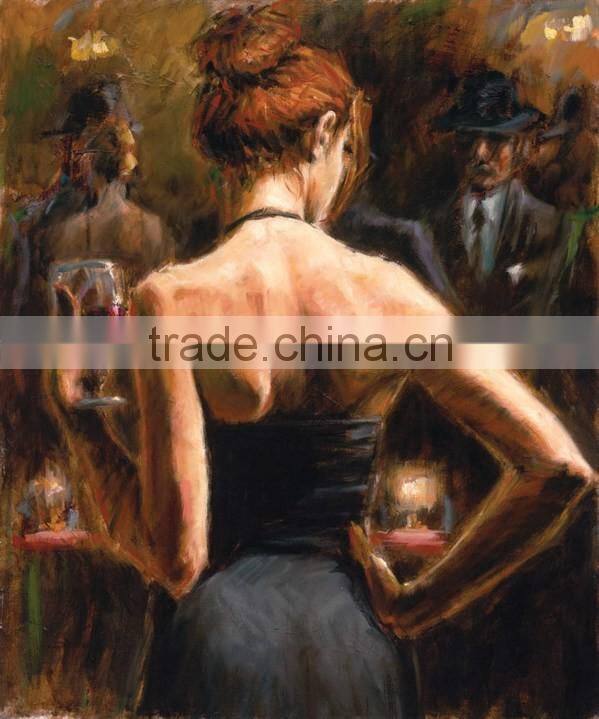 The Hot-selling Home Decoration Beautiful Abstract Dancing Flamenco Oil Painting