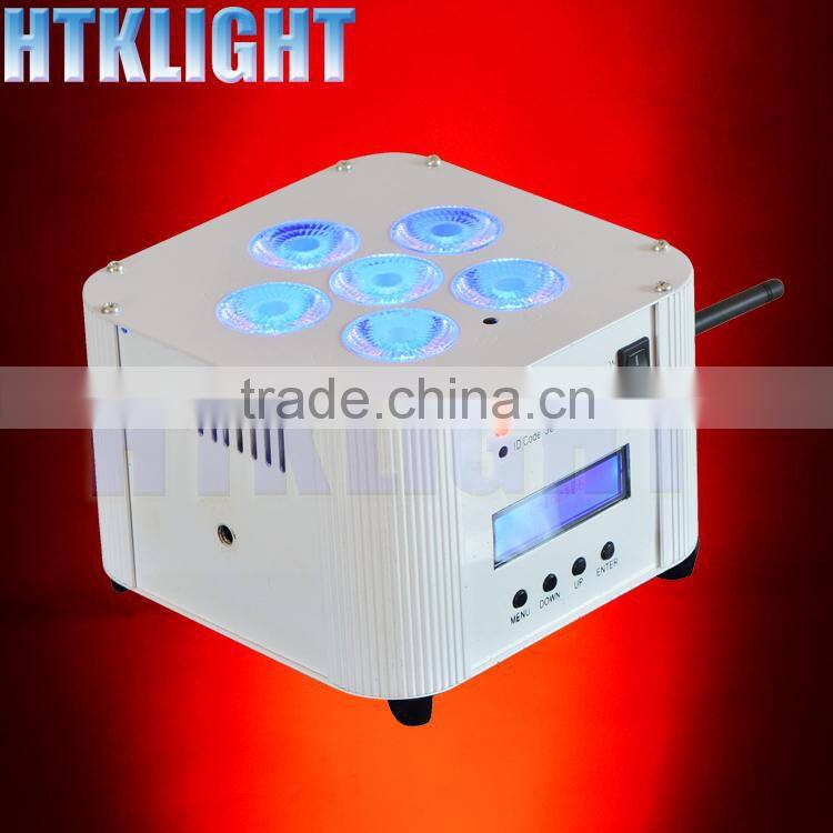 wireless battery 6* 10w rgbw led par light