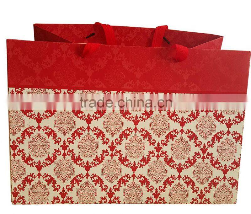 paper gift shopping bag with Chinese traditional pattern