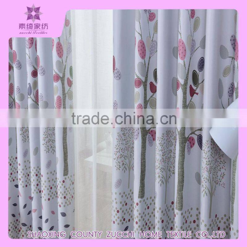 Home designs supplier Small MOQ Customized printed window curtain