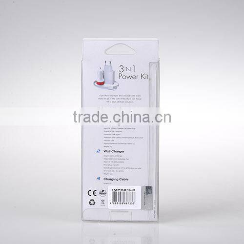 i-mee Power Kit (2.1A wall charger, 2.1A rainbow car charger and lightning cables)