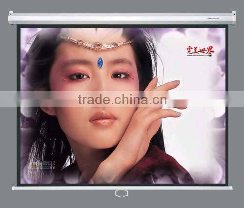 manual wall self lock screen factory