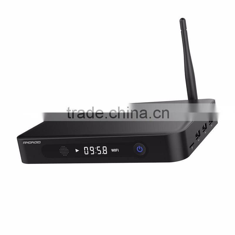 Dragonworth T95Max real Ott update Android Tv Box Amlogic Quad Core S905 Android 5.1 metal housing with led display