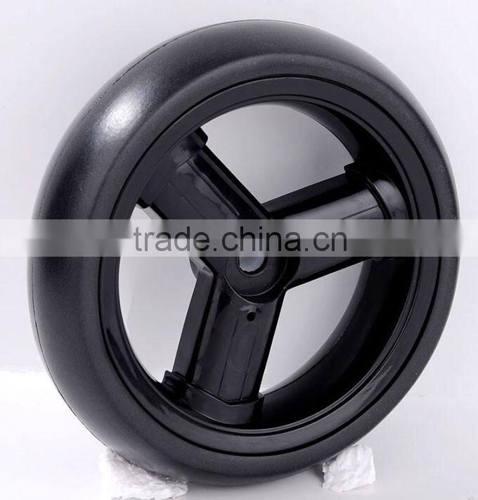 Wheels for supermarket trolley, eva foamed shopping trolley wheel 6 inch