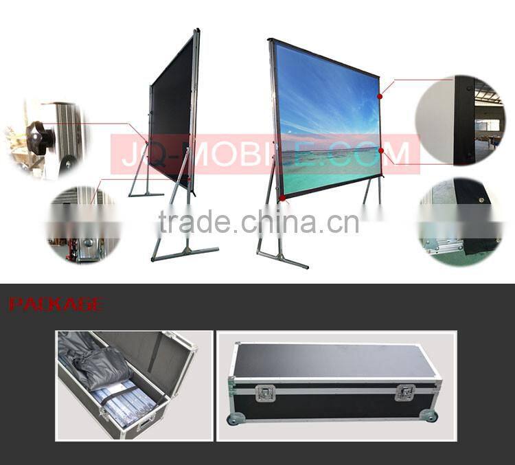 High quality artwork outdoor fastfold projection screen home theater style projector screen
