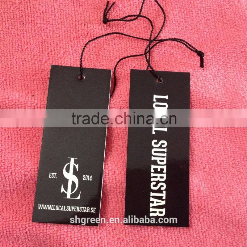 Soft leather hangtag/swing tag for leather jacket