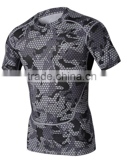 OEM Men's Short Sleeve Training Athletic T-shirt Sportwear Tops