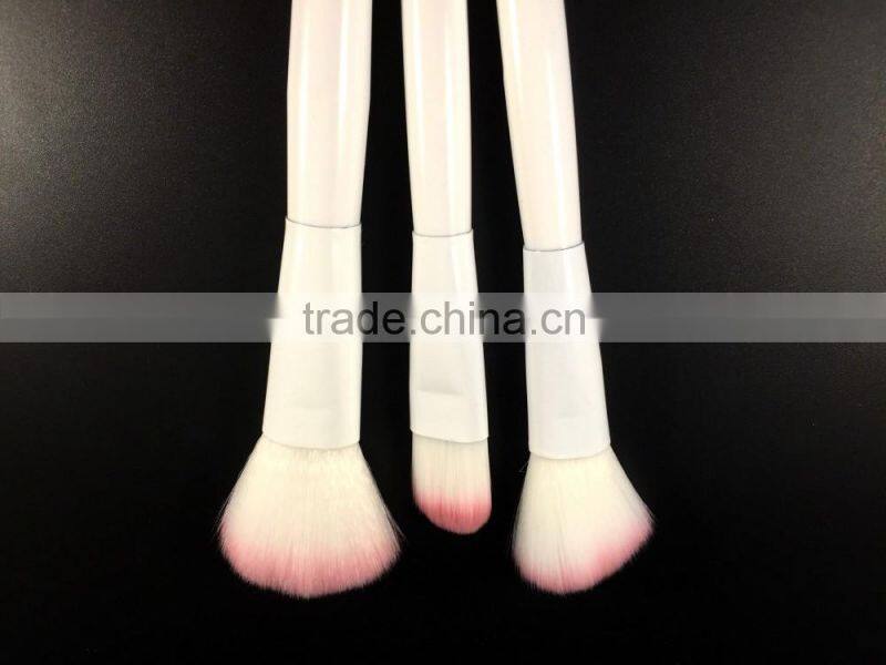 Makeup Brushes 3 Sides of Brush Handle Contour Brush Set Pro Synthetic Contouring Brush Kit Cosmetics Powder Cream Concealer Fou