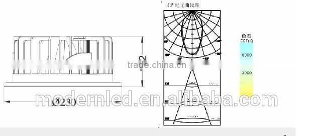6inch 15w led downlight