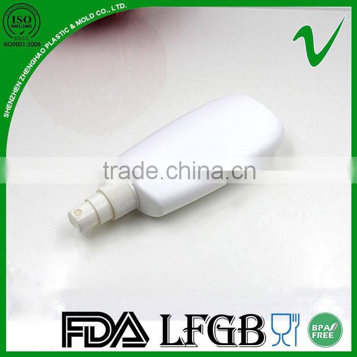 flat fancy hot sale skin care cream plastic bottles with pump sprayer