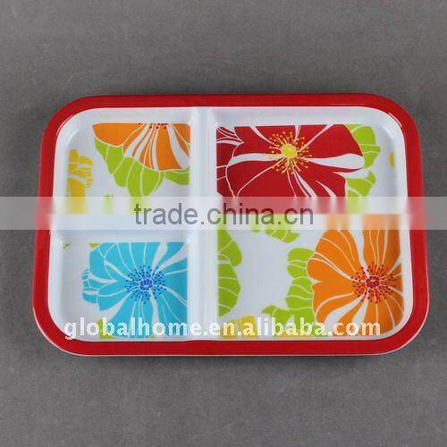 melamine divided lunch box