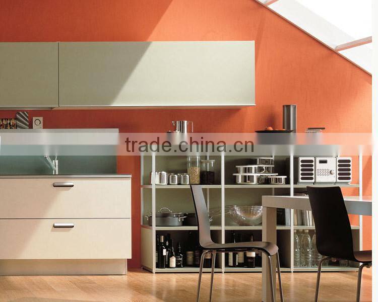 high quality customized kitchen cabinets with uv decorative board MDF kitchen cabinet factory