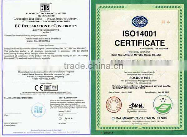 Factory price galvalume c section metal stud and track for Indonesia