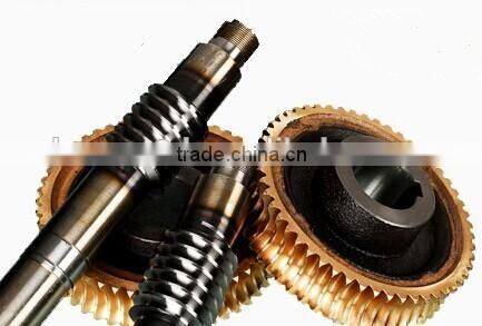 Worm gear and shaft supplier of C45,brass gear,stainless steel gear,cast iron