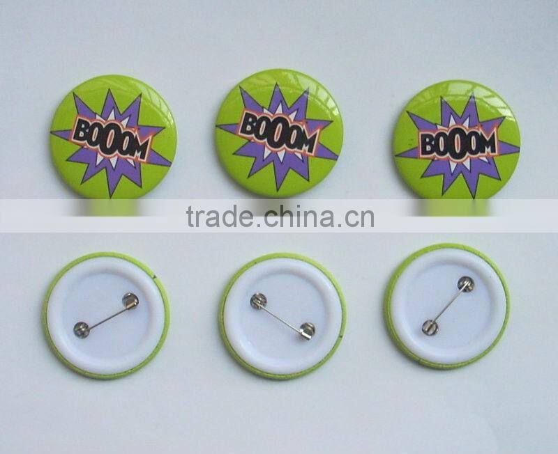 customized tin dome button badge