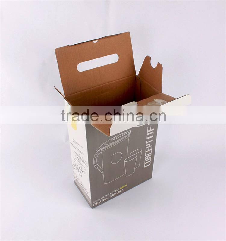 handmade exquisite paper box with plastic handles