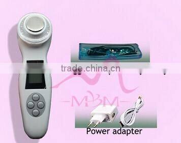 Home use LED Massager with 3 color light ultrasonic face lift device