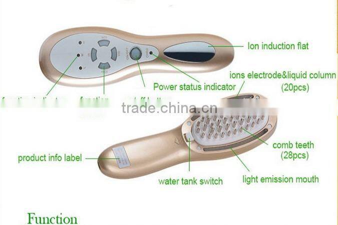 Baldness cure ionic type hair care products scalp massage comb