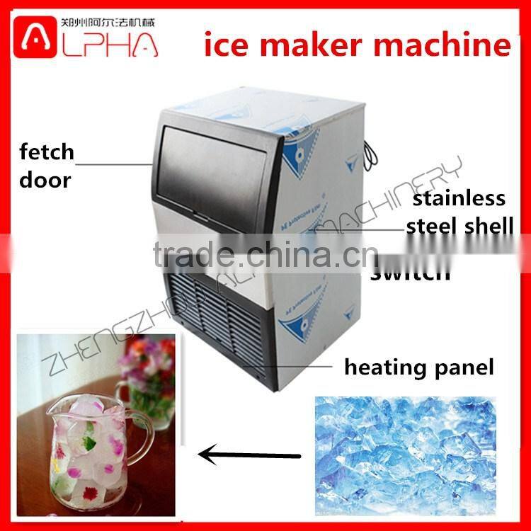 Large output professional Top Sales mini cube ice maker machine/ ice block making machine