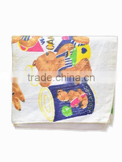 100% cotton bear printed tea towel with competitive price