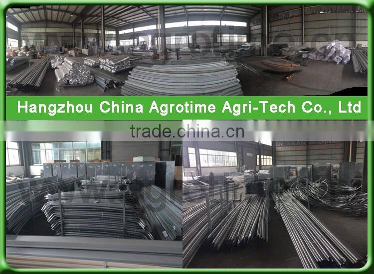 Multi-span Polycarbonate plastic sheet greenhouse for agriculture