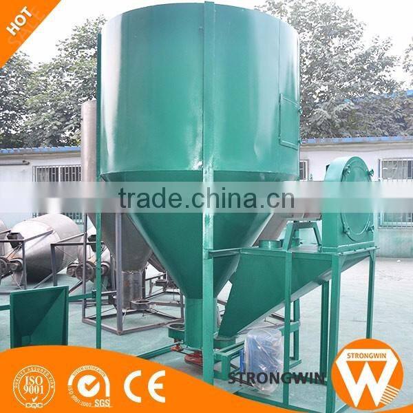 Hot Sale Strongwin 1t/h feed machinery cattle animal feed crusher and mixer hammer mill