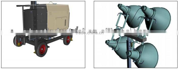Hot sale!!! POWER-GEN 4 lights 5KW Diesel Construction Light Tower