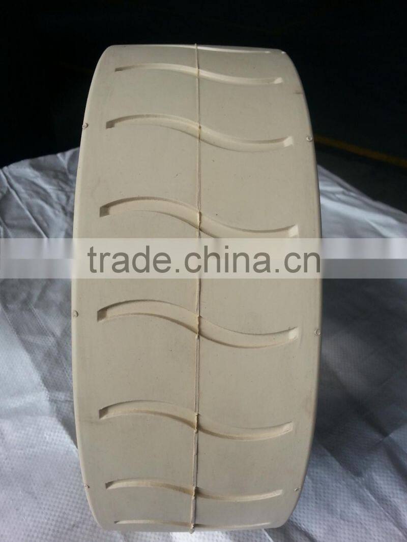 mec 8812 aerial work platform non-marking rubber tire wheel 14x4 1/2