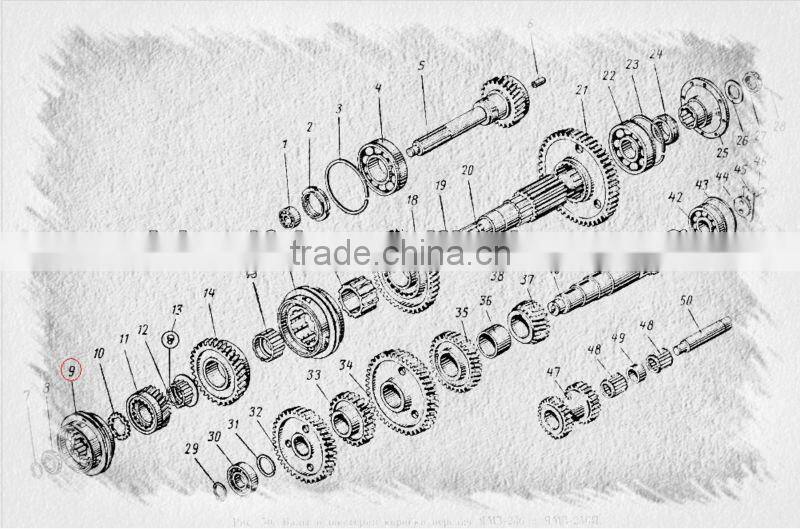 MAZ YAMAZ GEAR synchronizer