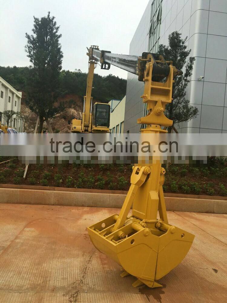 Excavator mounted Telescopic Arm with Shell Bucket