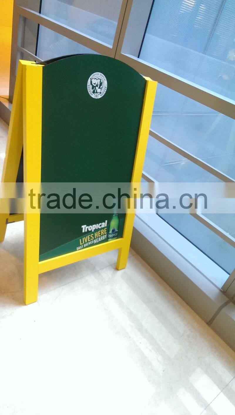 wooden blackboard with FSC