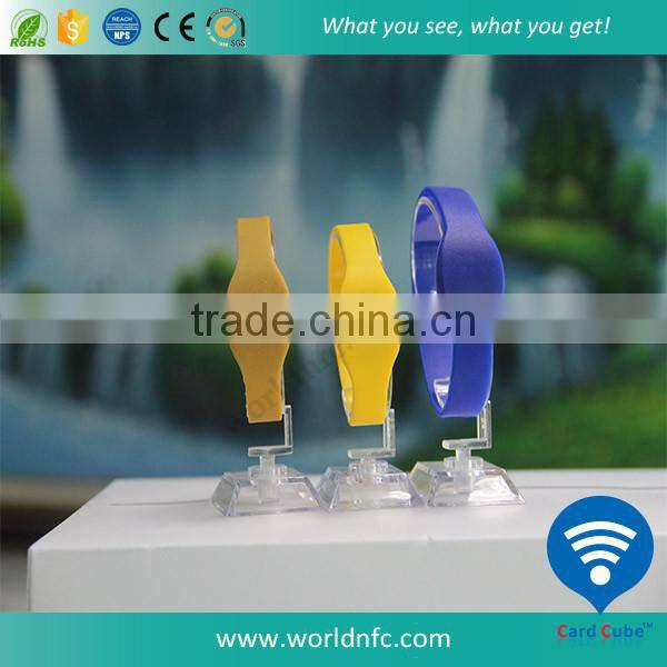 ISO 15693 ICODE SLI-S waterproof RFID Silicone wristband NFC bracelet