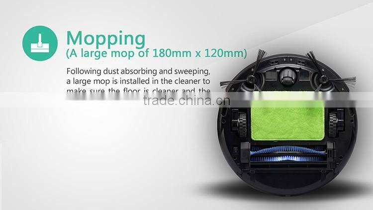 24w 14.8V 2600mAh 350mm Diameter Li-ion Battery Intelligent Vacuum Robotic Cleaner with Wifi APP Remote Control and Camera