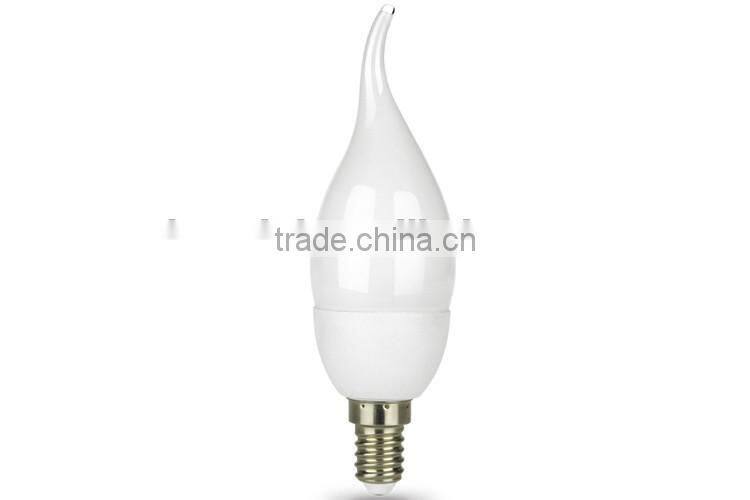 Tri-phosphor 7w Enegy Saving Candle Light Bulbs with E14 E27 Base 120V 230V CE ROHS Certificates