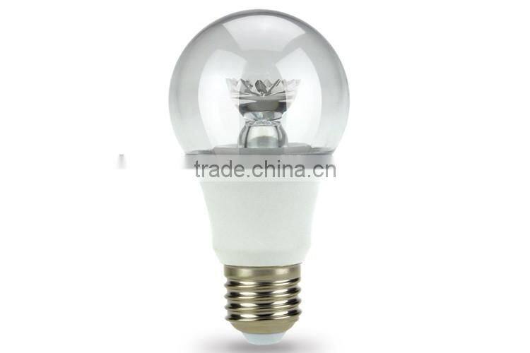 A19 TUNABLE 400LM 4.5W 75WE E27 PEAR SHAPE CRYSTAL LIGHT WITH UL STANDARD