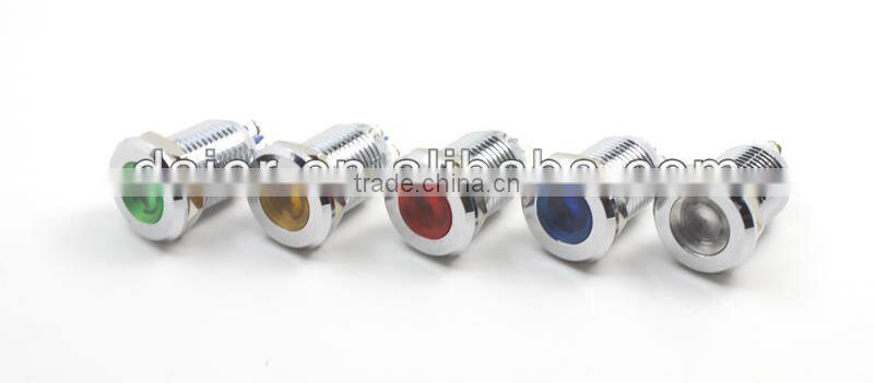 12mm metal 220 volt led indicator lights GQ12AS-D