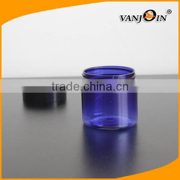 Empty 100g amber plastic jar/ 100g amber PET jar/100g amber cream jar with sticker