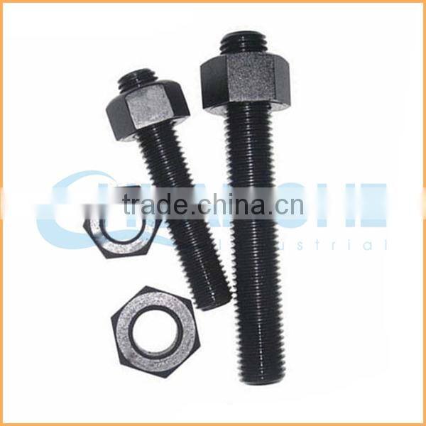 Factory direct sales high quality zinc plated double end stud bolt