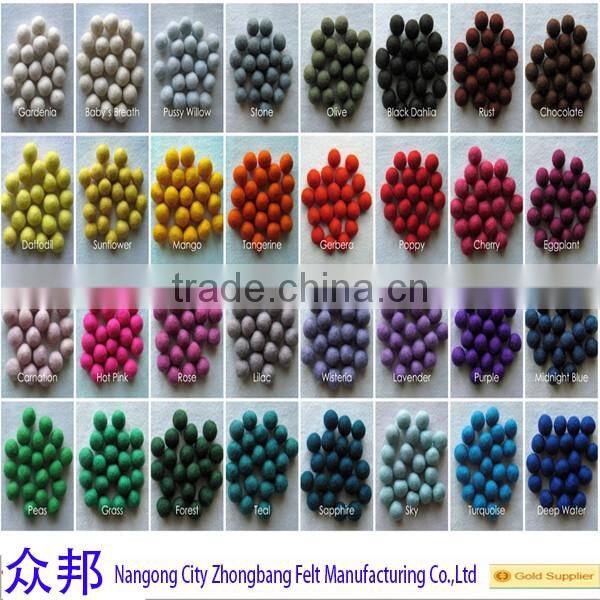 High Quality Christmas Decoration Wool Felt Ball/felt ball garland