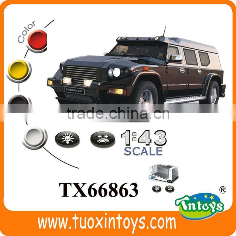 1:36 die cast pull back car toy with light and sound TX70070