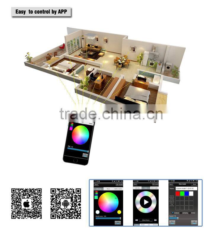 2017 hot selling smart LED bulb wifi control the color and on-off via APP, make your life more intelligent