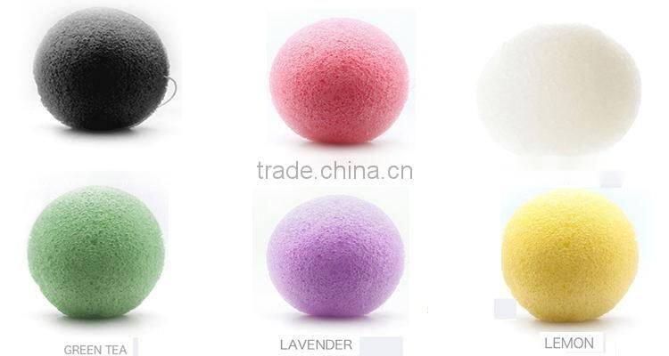 2016 Wholesale 100% natural organic facial and shower Japan konjac sponge for baby
