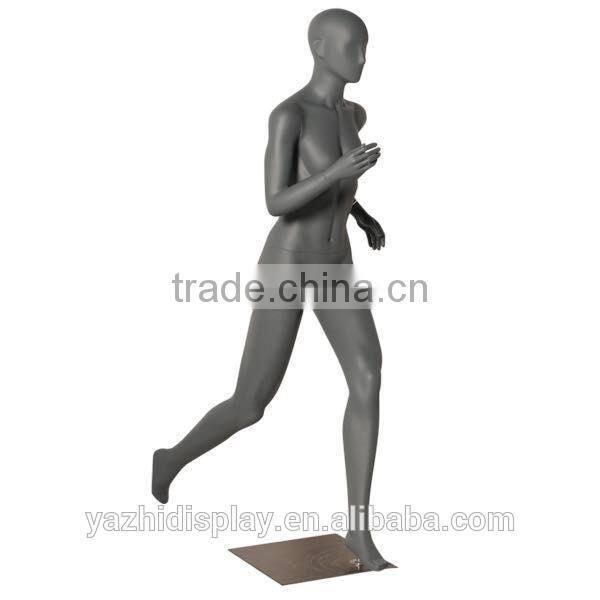 high quality grey female running sports mannequin