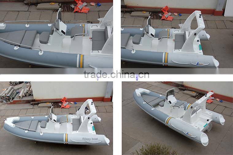 RILAXY 5.8m rigid hull inflatable boat with outboard motor for sale