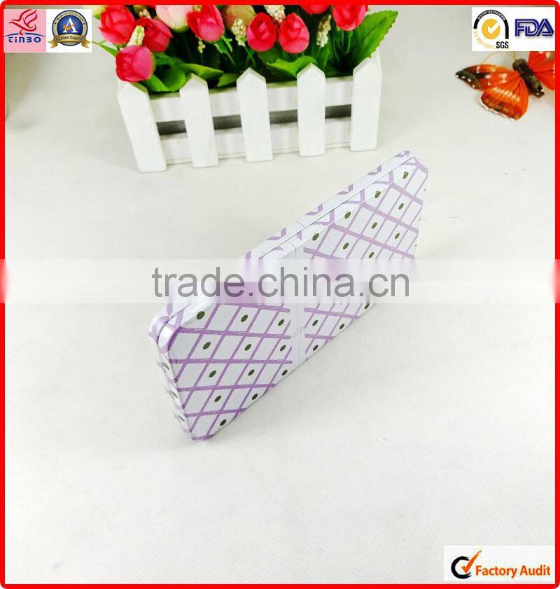 factory sale battery rectangle metal tin can with window