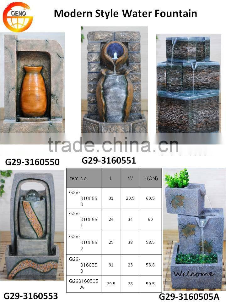 Indoor table water features stone