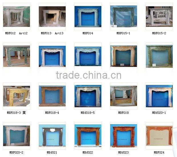 Outdoor freestanding white fireplace mantel